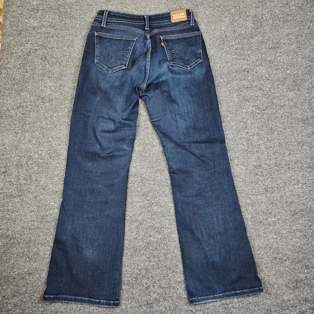 Levis 529 Curvy Bootcut Jeans Womens 8 Dark Wash Denim Blue Mid‎ Rise Stretch